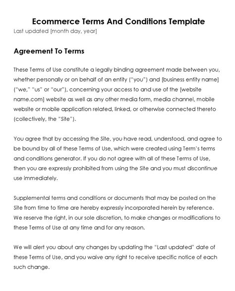 Terms and Conditions.